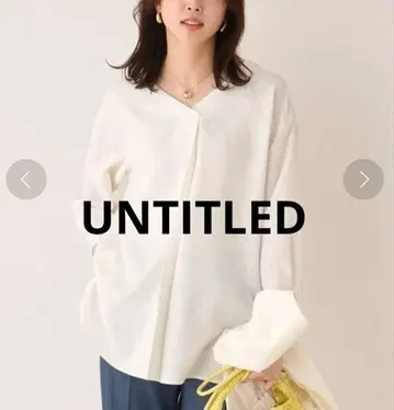 UNTITLED 언타이틀 Oggi.jp 게재 트리시온 V넥 블라우스