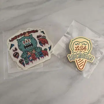 LiSA 굿즈 스티커 핀즈 iSCREAM