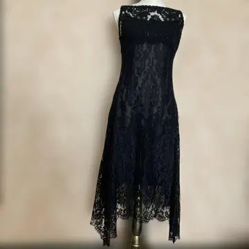 전체 레이스 슬리브리스 원피스 4298 시즈카 코무로