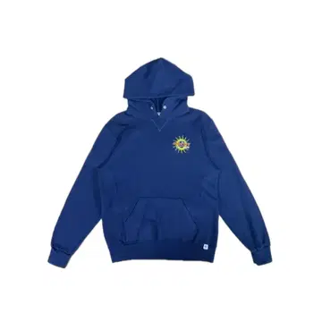 RUSSEL 선 디자인 자수 네이비 L 사이즈 후드티 sk1186