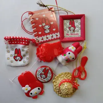 산리오 프리미엄 마스코트 마이멜로디 빨간색 9개 세트