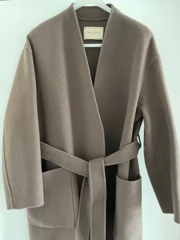 새상품급 UNITED ARROWS 카키 노카라 코트 36