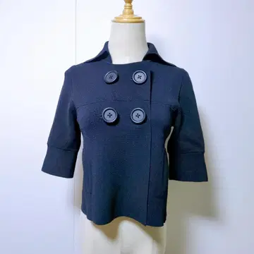 컨트리 로드 숏 기장 자켓 더블 버튼 고급 겉옷