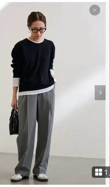 FRAMEWORK 레이어드라이크 T셔츠 블랙