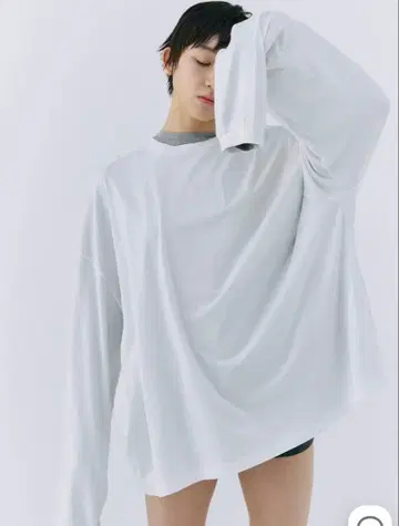 JOSEMOON 롱 슬리브 오버 T셔츠