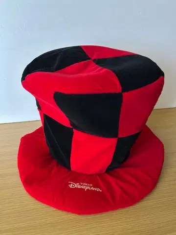 디즈니 팬캡 도쿄 디즈니랜드 빨검 체크 모자