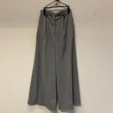 SNIDEL 그레이 와이드 팬츠