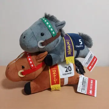 다이토 한정판 메지로 맥퀸 토카이 테이오 봉제 인형 2개 택 포함 새상품