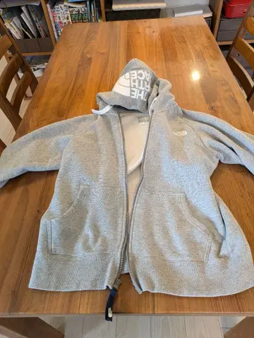 THE NORTH FACE 그레이 플리스 후드티 L 사이즈