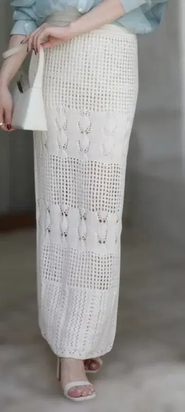 anuans 아뉴앙스 크로셰 니트 스커트 미사용품