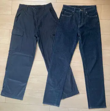 UNIQLO 카고 팬츠 청바지 2개 세트