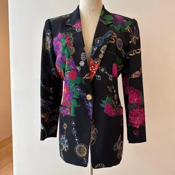 레오나르 꽃무늬 테일러드 자켓