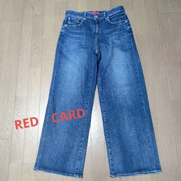 RED CARD 35th Anniversary Wide 데님 팬츠 27