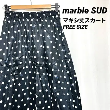 마블슈드 marble SUD 맥시 길이 스커트 도트 랏코 패턴