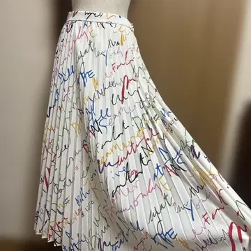 쿨카레안 neuf cent neuf 롱 플리츠 스커트 38 올 패턴