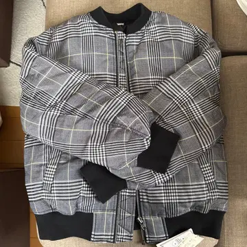 mila owen 체크 다운 자켓