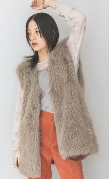 [ 새상품급 ] JEANASIS 퍼 베스트