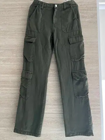 ZARA 카고 팬츠 새상품급! 36 사이즈 카키 워크 팬츠