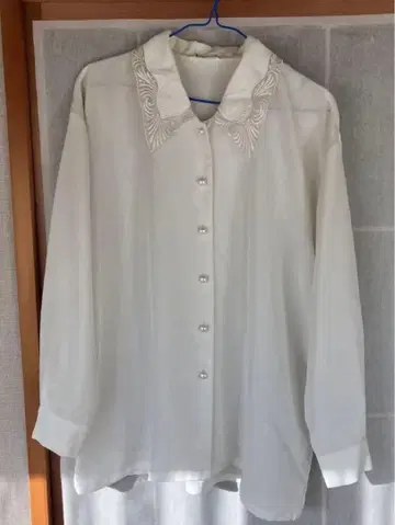 구제 의류 자수 셔츠 블라우스 레이스