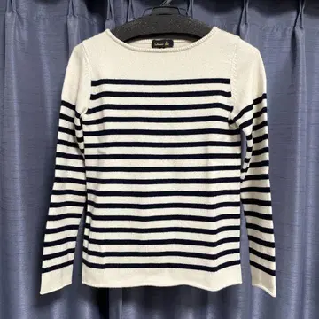 드로어 캐시미어 보더 니트 사이즈 1