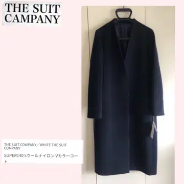 THE SUIT COMPANY SUPER140's 울 나일론 코트