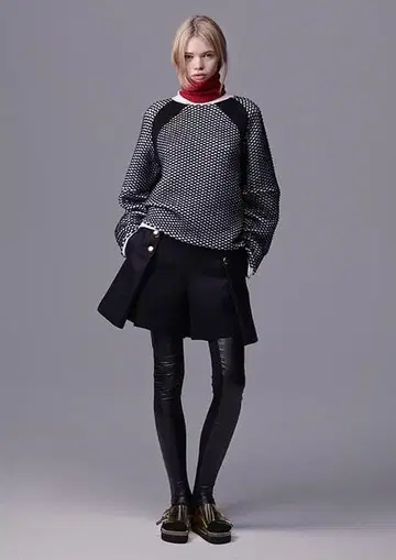 sacai luck 울 숏팬츠