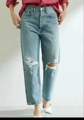 새상품급 개럴개런트 AGOLDE 데미지 데님