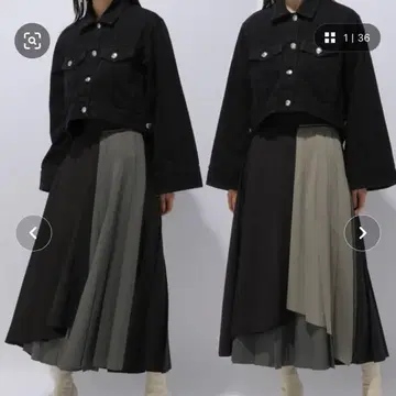 HARE 2WAY 하이쇼쿠 플리츠 스커트