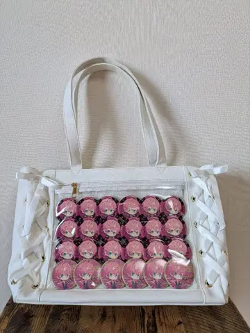 이타백 테루토군 캔뱃지 부착 핑크 라떼