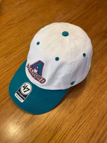 47 야구 모자 화이트/터콰이즈