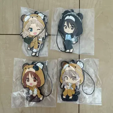 걸즈&판처 키링 세트 4종