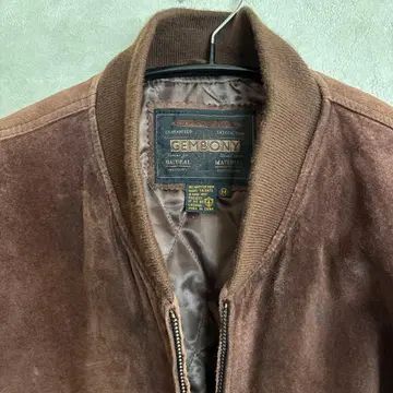 GEMBONY 제보니 피그스킨 가죽 자켓 블루종 M