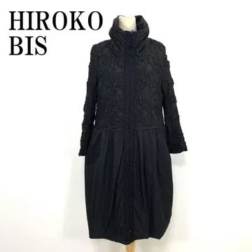 LA8404 히로코비스 A라인 코트 블랙 폴리에스테르 100% 15