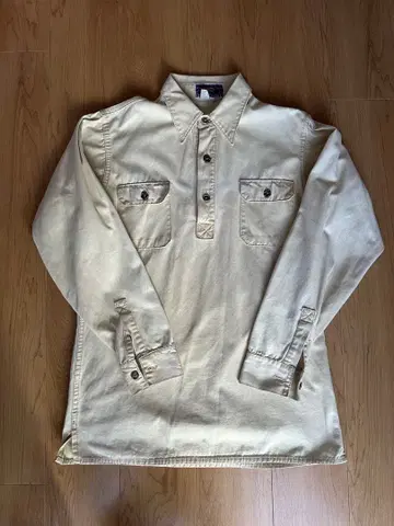 파타고니아 Patagonia 화이트 택 코튼 캔버스 풀오버 레어