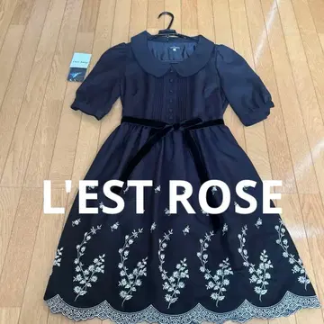 L'EST ROSE 블랙 반팔 원피스 사이즈 2