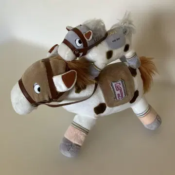 레트로 말 봉제 인형 말 모자 세트