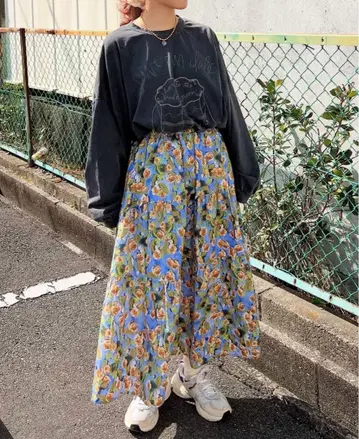 ayano 셀렉 수채화 스커트 flaggy