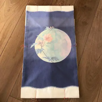 달과 꽃 디자인 오비