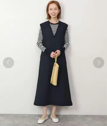 새상품급 SLOBE IENA 트위드 V넥 점프 스커트 36