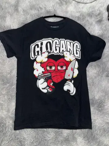 GLOGANG 그래픽 T셔츠 M 블랙