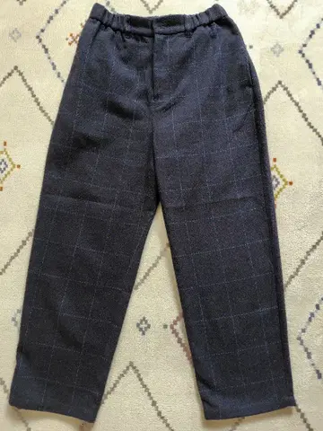 LILASC 트위드 테이퍼드 팬츠