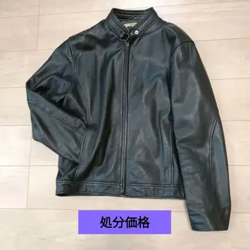 이탈리아제 천연 가죽 블랙 가죽 자켓