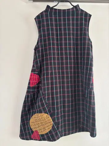 마츠오 인터내셔널 체크 무늬 원피스 센소유니코