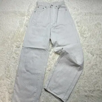 [새상품급] 마우지 23SS 데님 팬츠 데미지 루즈 스트레이트 화이트