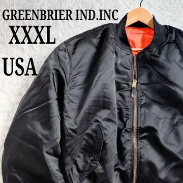 [레어] GREENBRIER 90s 플라이트 자켓 리버서블 빅 블랙