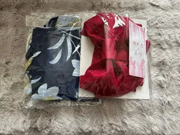 수선화 패턴 유카타 오비 세트