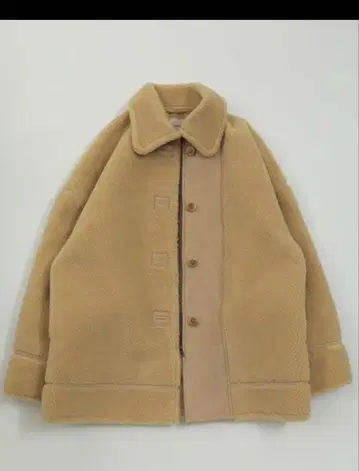 todayful 무스탕 보아 코트 베이지 36