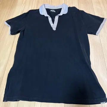 BEAMS 블랙 피케 셔츠 L 사이즈