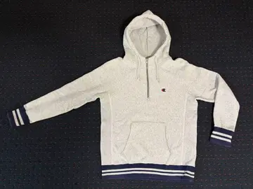 챔피온 리버스 위브 하프 지퍼 후드티