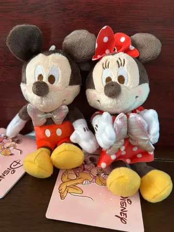 미키&미니&플루토 빨간 볼 마스코트 원!더풀 기프트